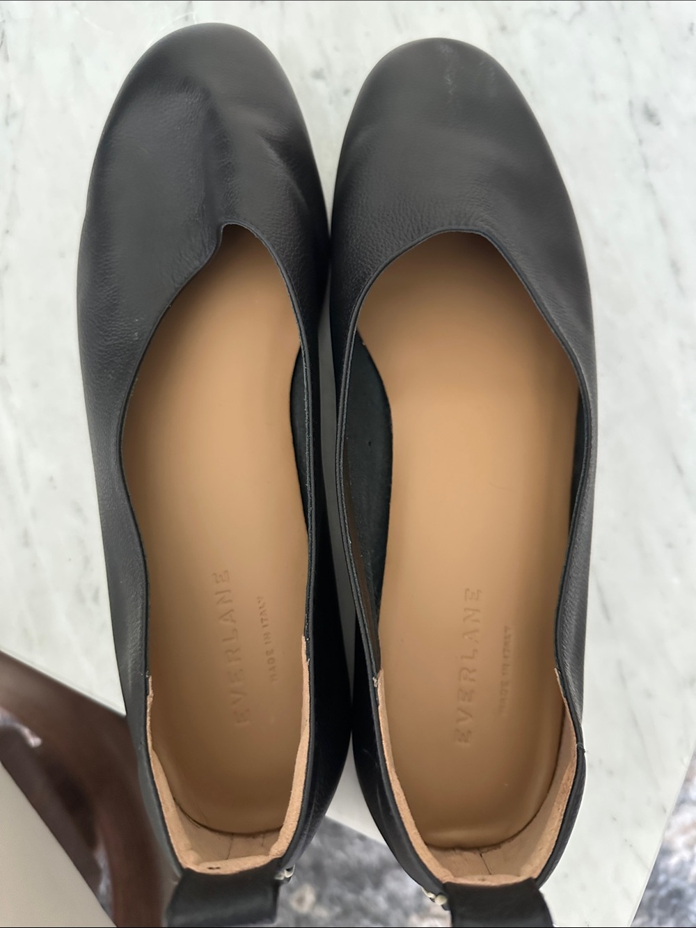 Everlane The Day Glove Black Leather Ballet Flats - Picture 10 of 11